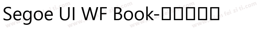 Segoe UI WF Book字体转换